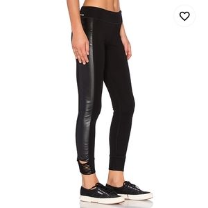 Joe's Jeans Off Duty Leather Leggings in Gleam